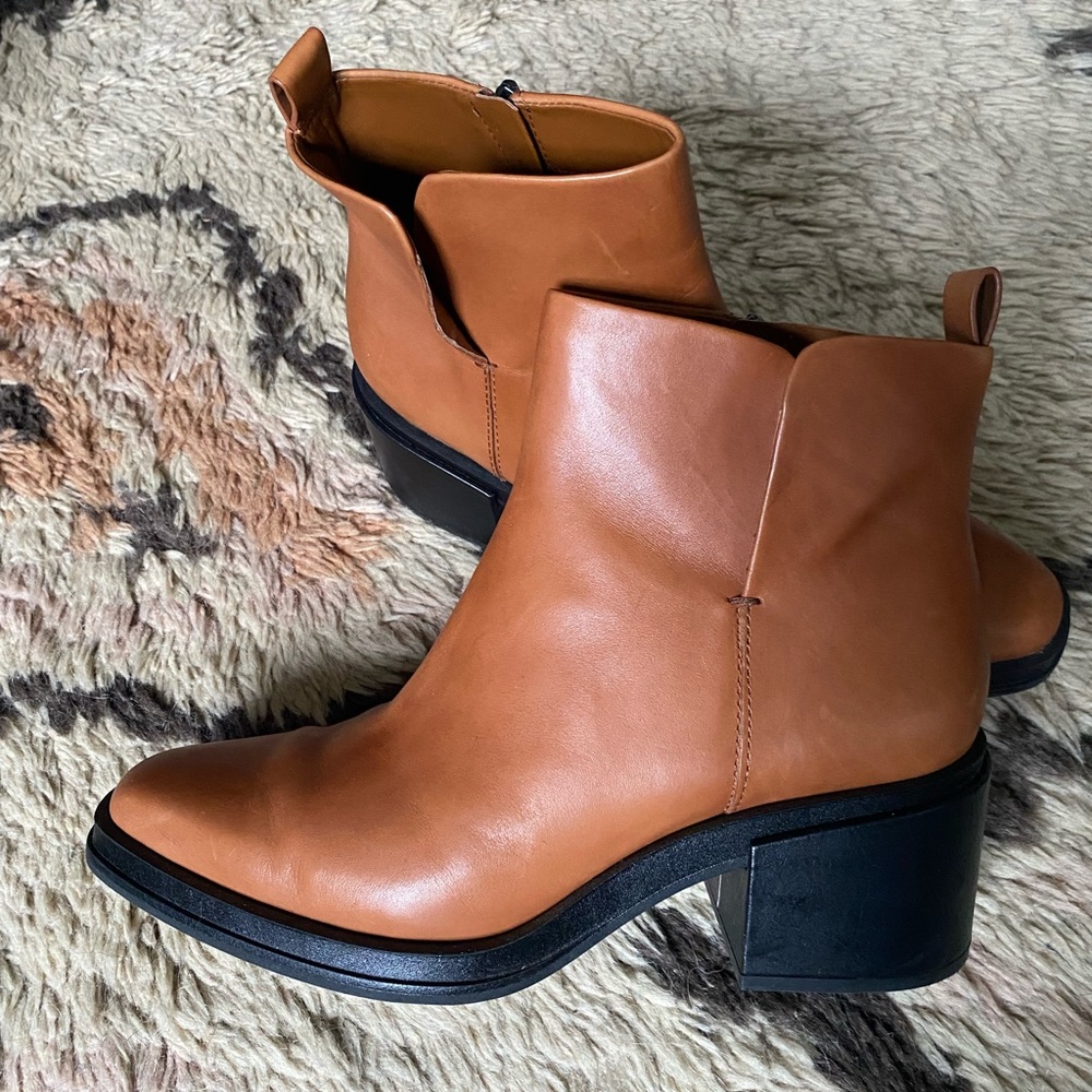 Franco Sarto Leather Ankle Boots